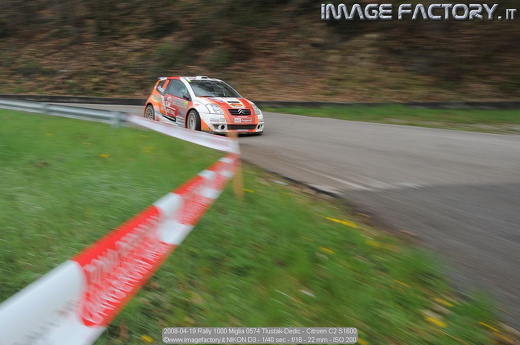 2008-04-19 Rally 1000 Miglia 0574 Tlustak-Dedic - Citroen C2 S1600